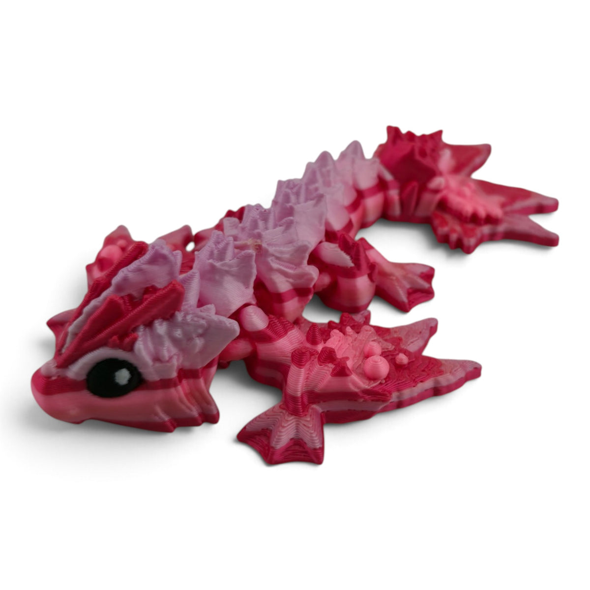 Pink Ocean Dragon – Articulated Fantasy Collectible | 3D Printed Ocean-Inspired Desk & Shelf Decor