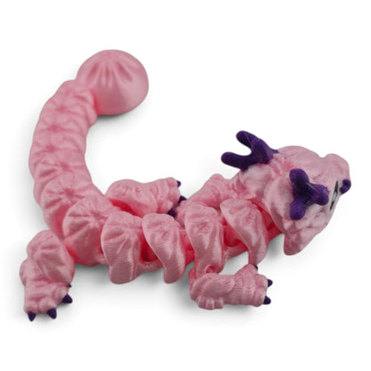 Pink Dumpling Dragon – Articulated Fantasy Collectible | 3D Printed Food-Inspired Desk & Shelf Decor