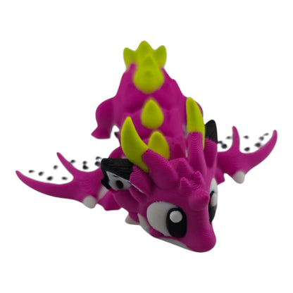 Dragon Fruit Mini Dragon by 3DGOB with fruit-inspired scales and seed-speckled wings