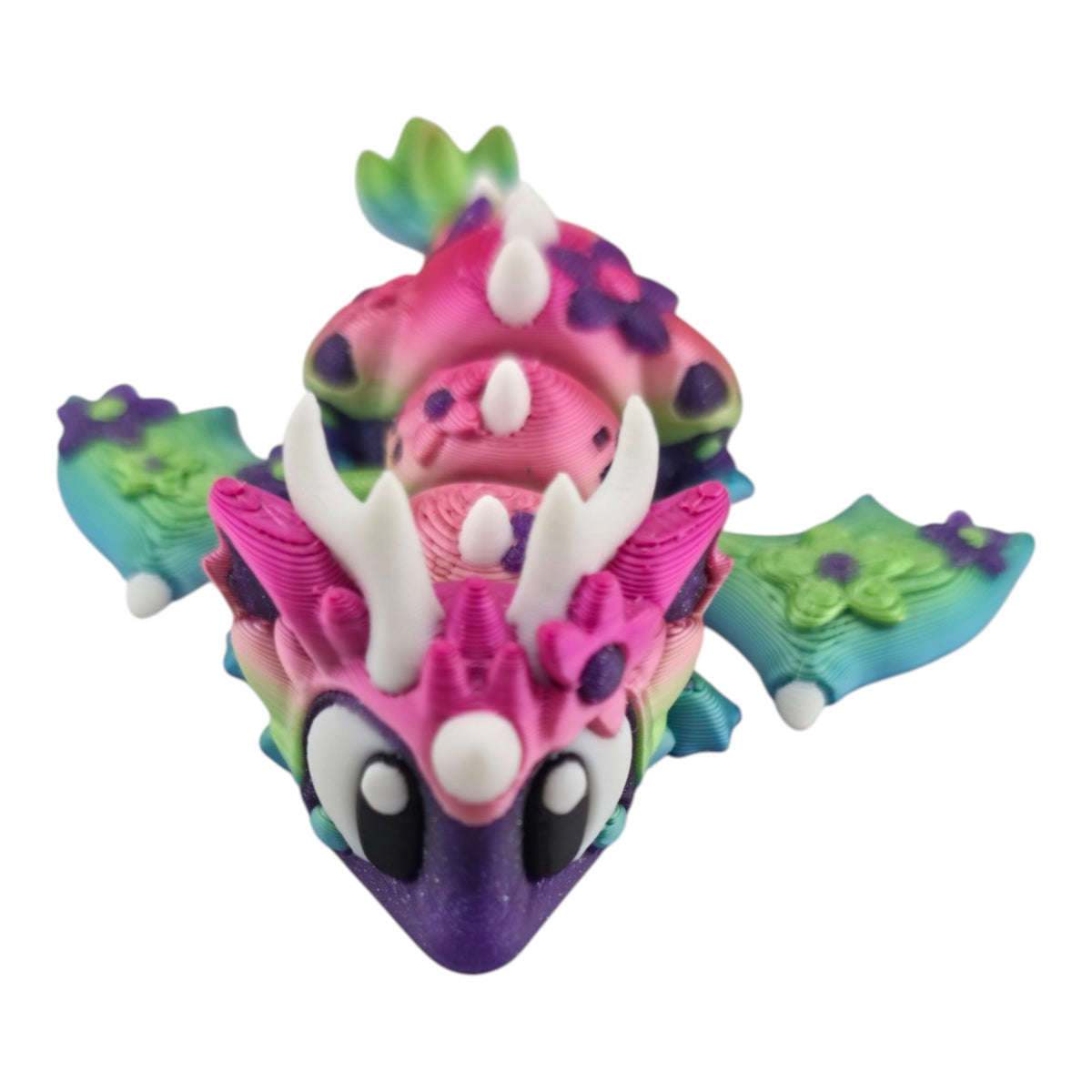 Cherry Blossom Mini Dragon by 3DGOB with sculpted flowers and leafy accents