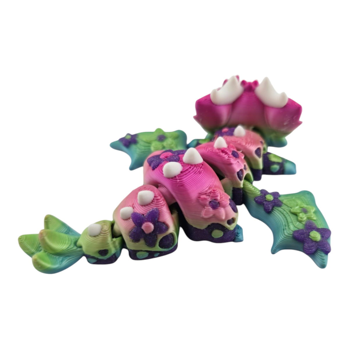 Cherry Blossom Mini Dragon by 3DGOB with sculpted flowers and leafy accents