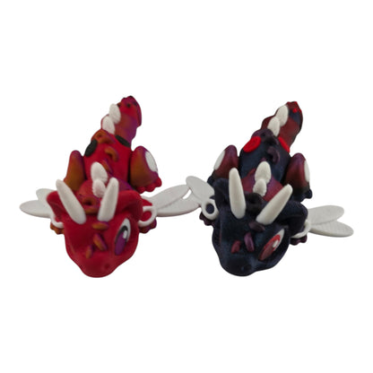 Sewing Kit Dragon - GROUP: Lite Red and Afterglow / Blue Burnt Titanium and Black Rose - 3D printed collectible