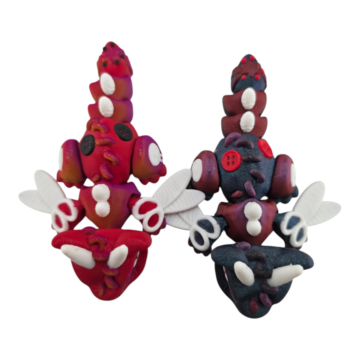 Sewing Kit Dragon - GROUP: Lite Red and Afterglow / Blue Burnt Titanium and Black Rose - 3D printed collectible