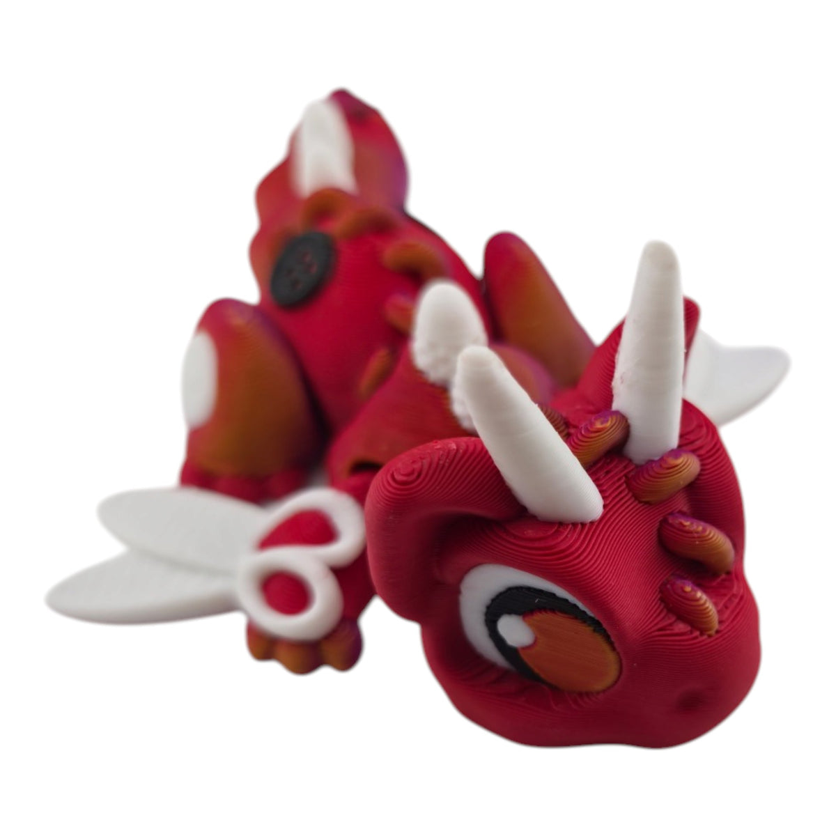 Sewing Kit Dragon - Lite Red and Afterglow - 3D printed collectible