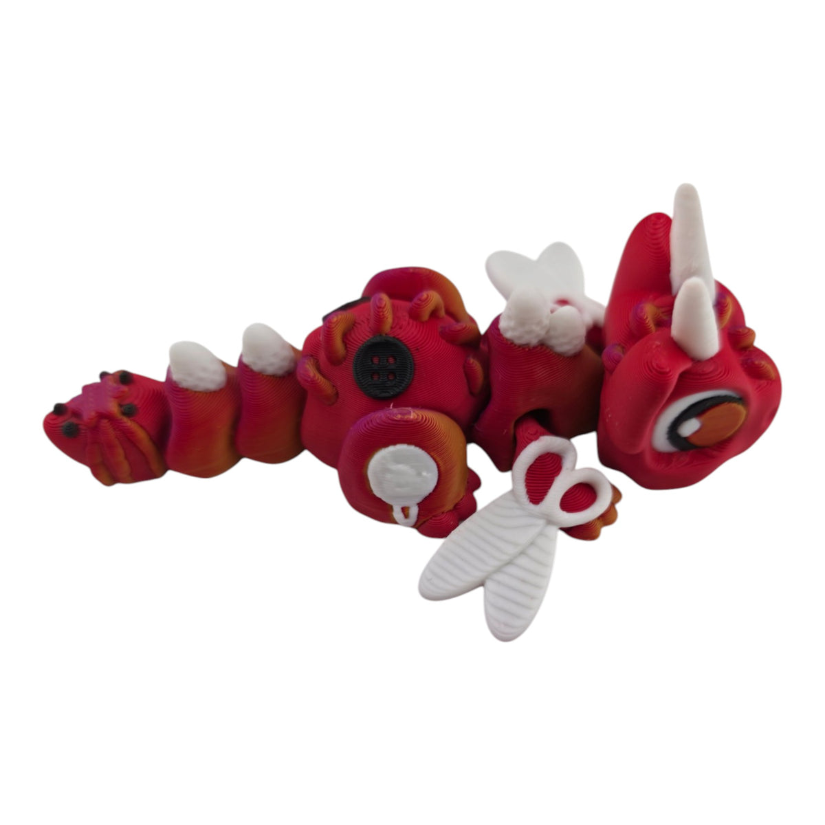 Sewing Kit Dragon - Lite Red and Afterglow - 3D printed collectible