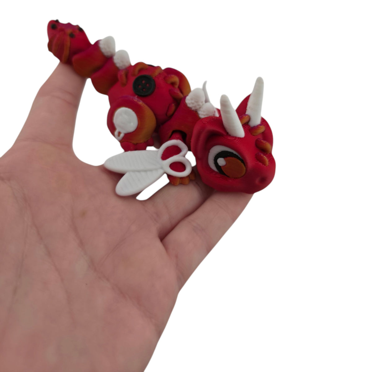 Sewing Kit Dragon - Lite Red and Afterglow - 3D printed collectible
