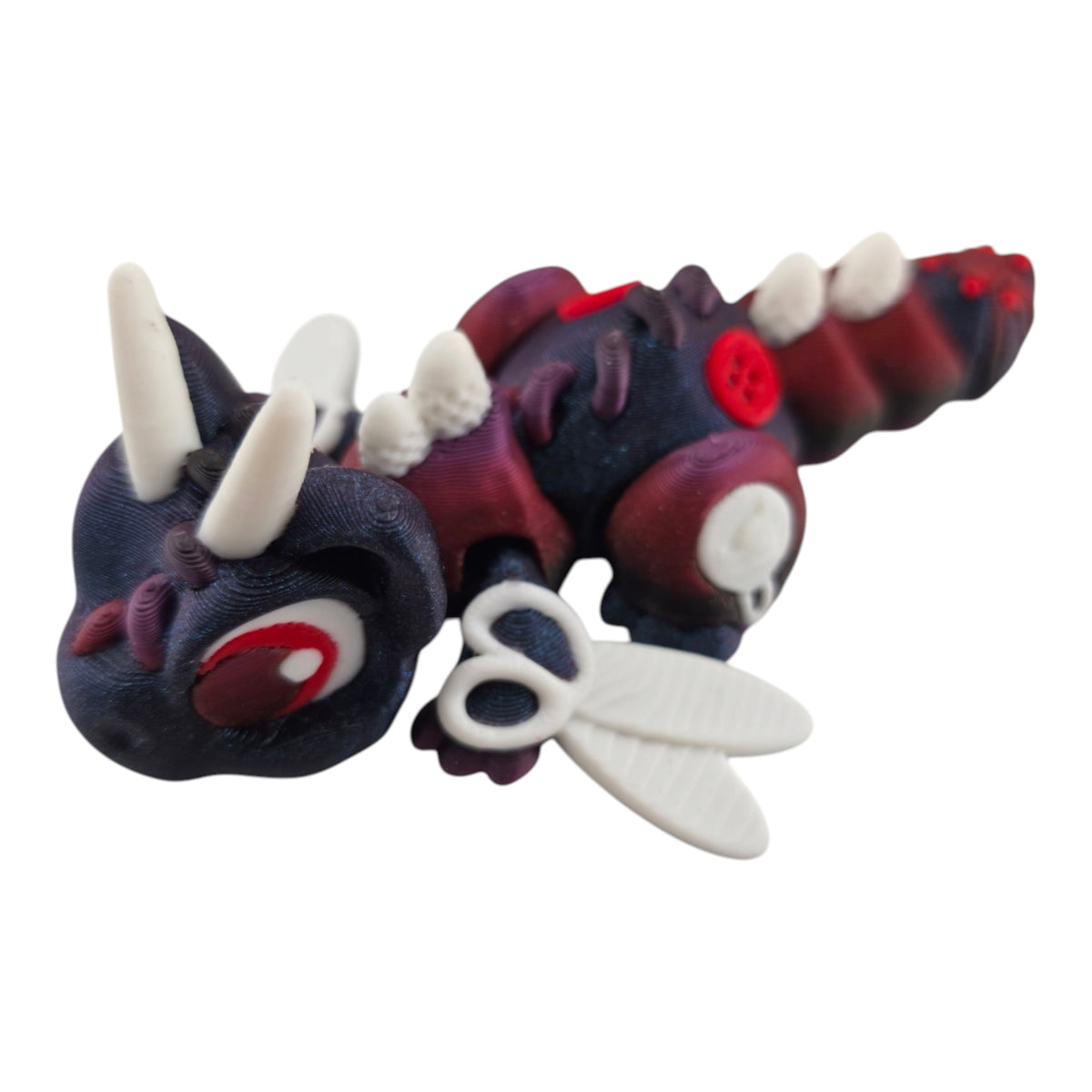 Sewing Kit Dragon - Blue Burnt Titanium and Black Rose - 3D printed collectible