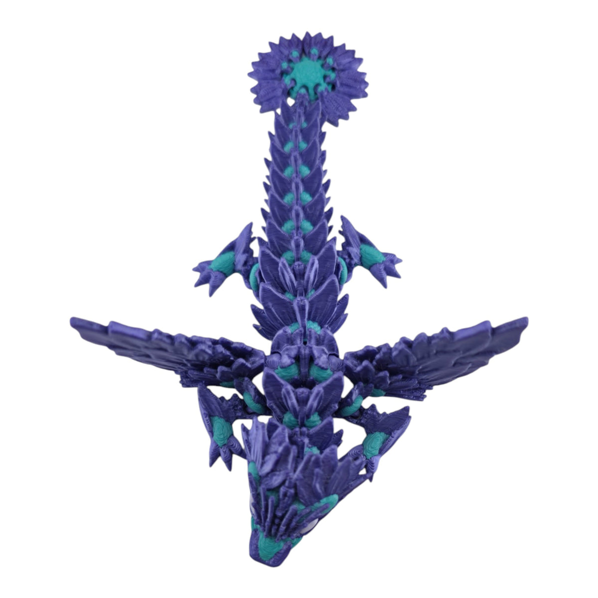 Winged Sunflower Baby Dragon by Cinderwing3D with flower-inspired wing and body details