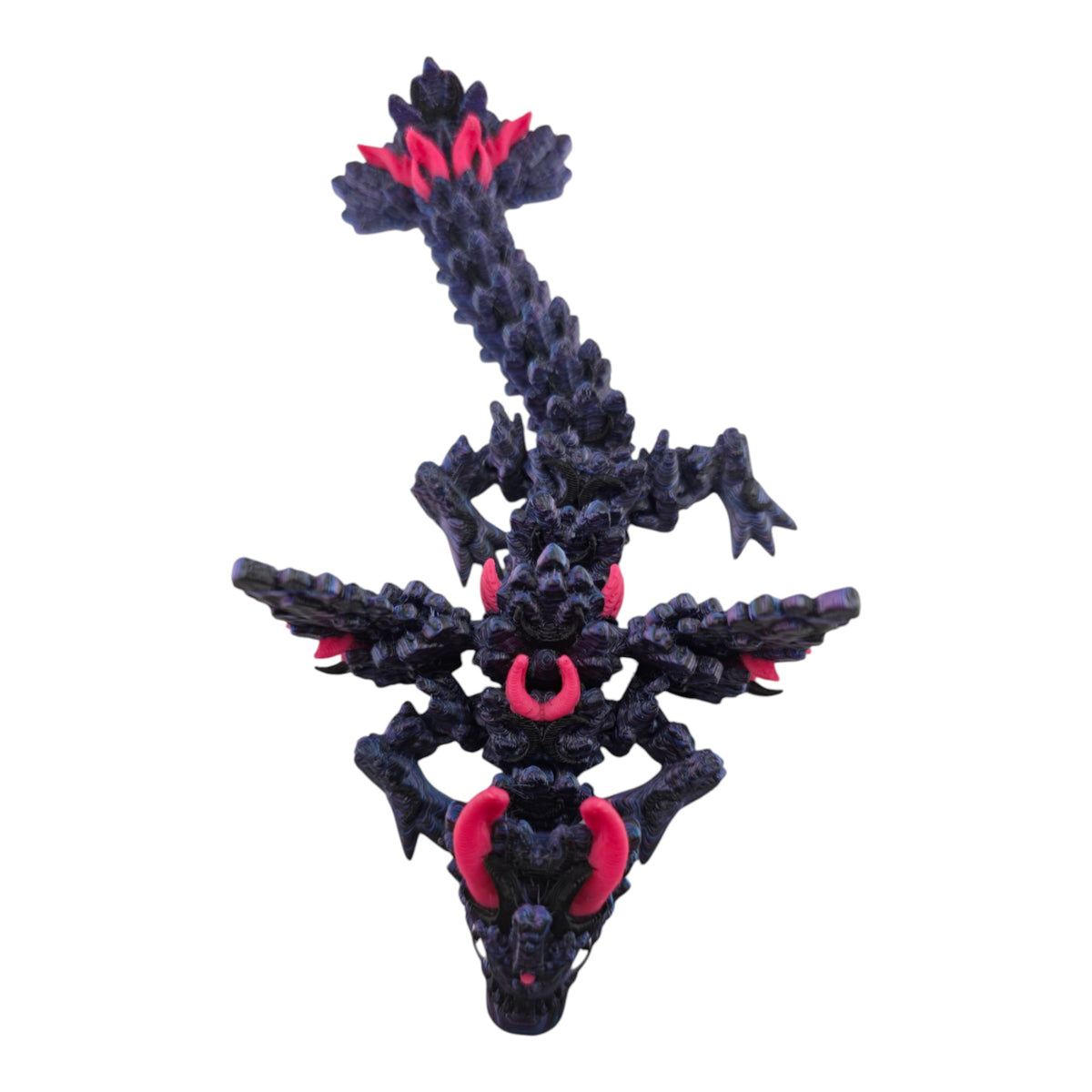 Winged Lunar Baby Dragon by Cinderwing3D with crescent moon accents