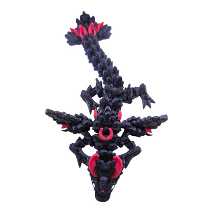 Winged Lunar Baby Dragon by Cinderwing3D with crescent moon accents