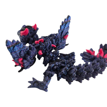 Winged Lunar Baby Dragon by Cinderwing3D with crescent moon accents