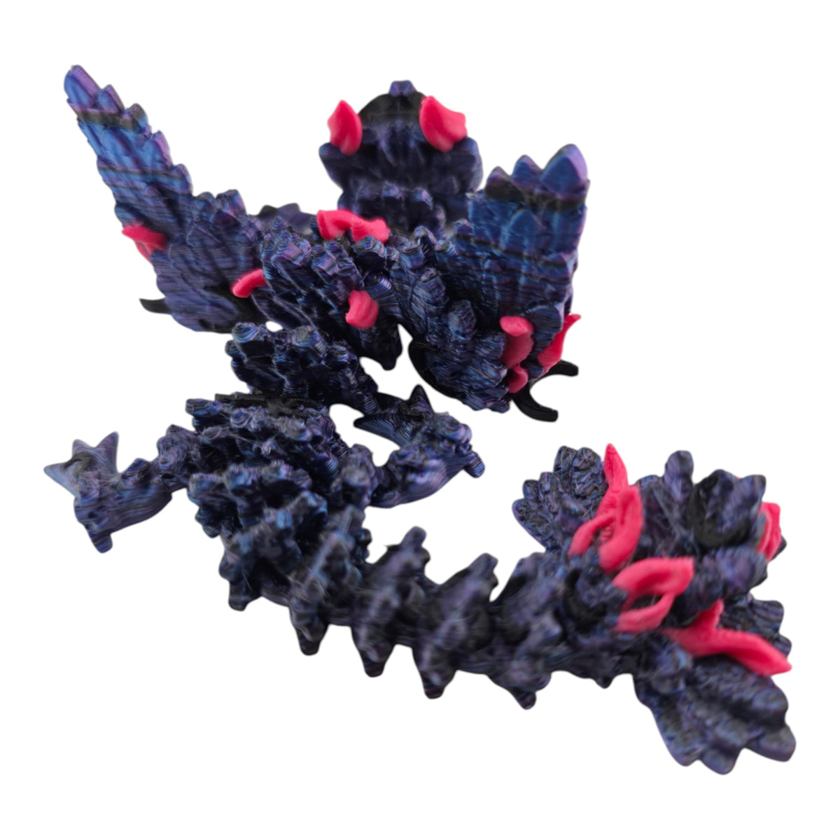 Winged Lunar Baby Dragon by Cinderwing3D with crescent moon accents