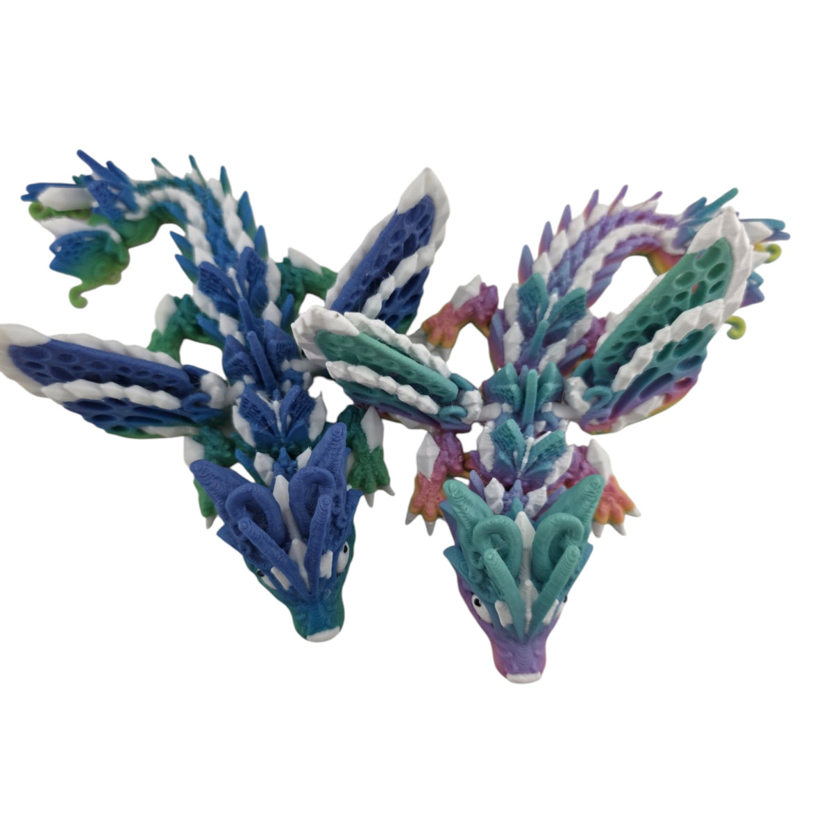 Baby Fae Dragon - GROUP: Rainbow Matte and White - 3D printed collectible