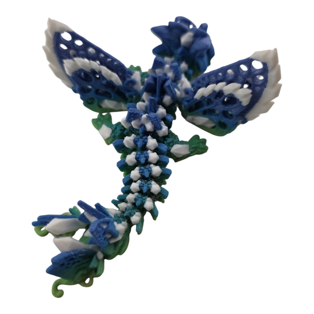 Baby Fae Dragon - Rainbow Matte and White - 3D printed collectible