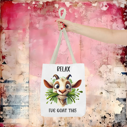 Relax, I've Goat This! Cartoon Tote Bag