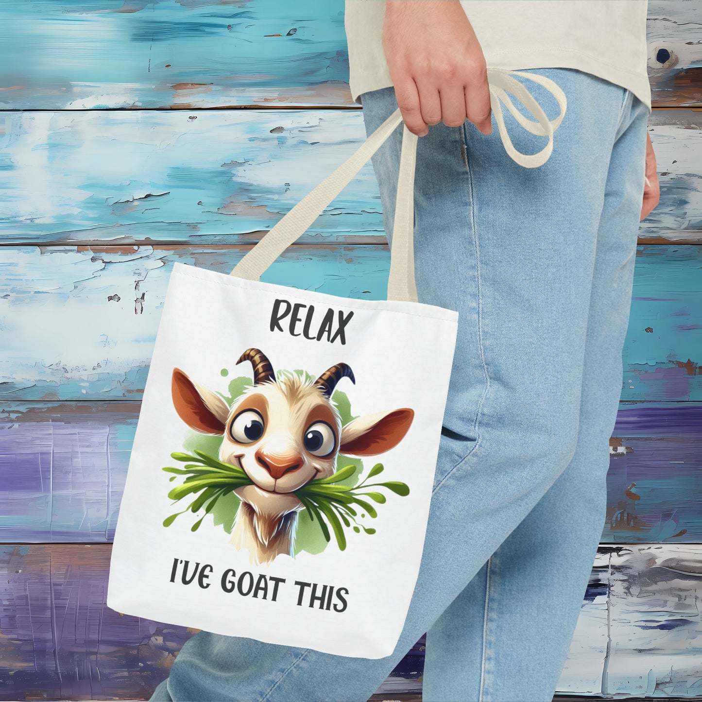 Relax, I've Goat This! Cartoon Tote Bag