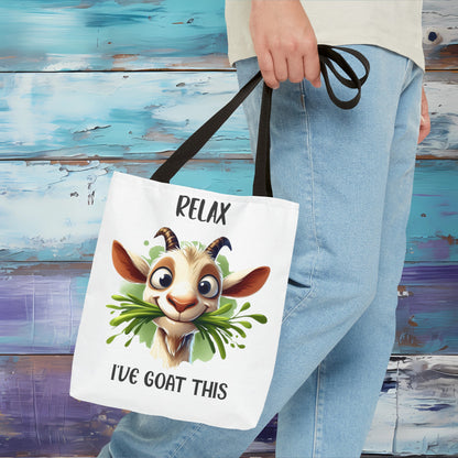 Relax, I've Goat This! Cartoon Tote Bag