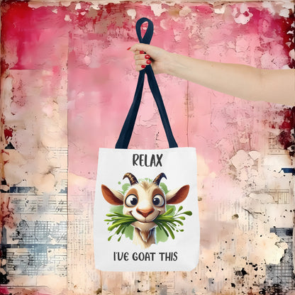 Relax, I've Goat This! Cartoon Tote Bag