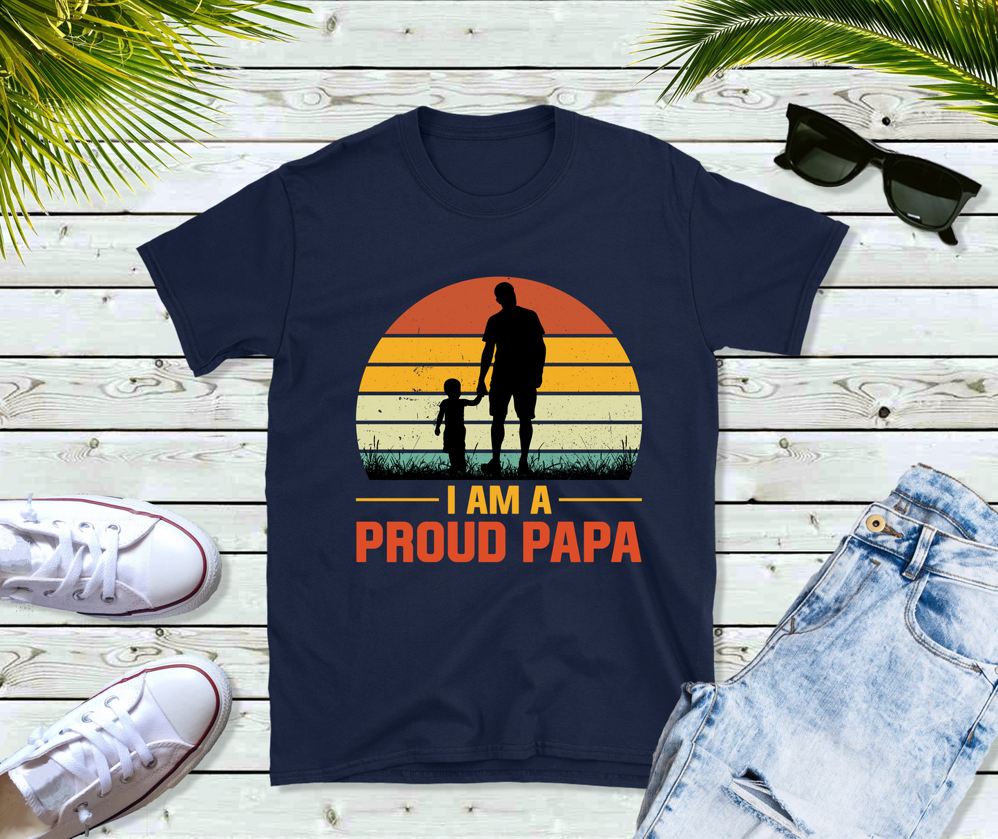 I am a Proud Papa T-Shirt, Fathers Day gift, Gift for Dad, Gift for Papa, Gift for Grandpa, Shirt for Papa, Grandparents Day Gift