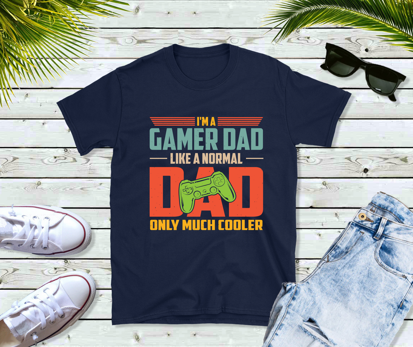 I'm a Gamer Dad Like a Normal Dad Only Much Cooler Shirt, Gamer Dad Shirt, Birthday Gift, Father's Day Gift, Cute Game Tshirt