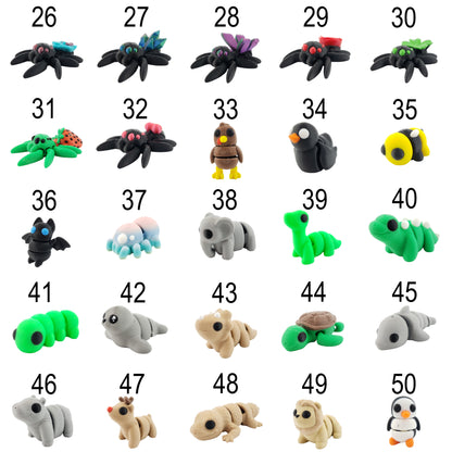 Mini Articulated Animals - Articulating Figurines