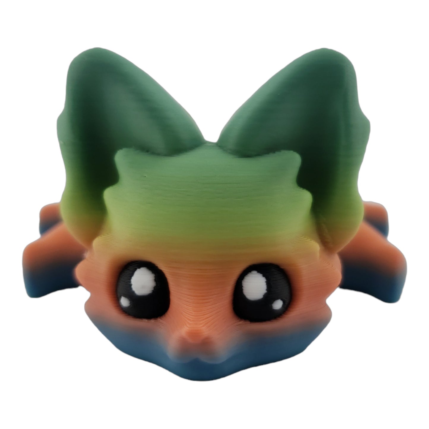 Articulated Cute Flexi Fox 7.5 Inches - 3D Printed Fantasy - Customizable Colors - Authorized Seller - Articulated Desk Buddy