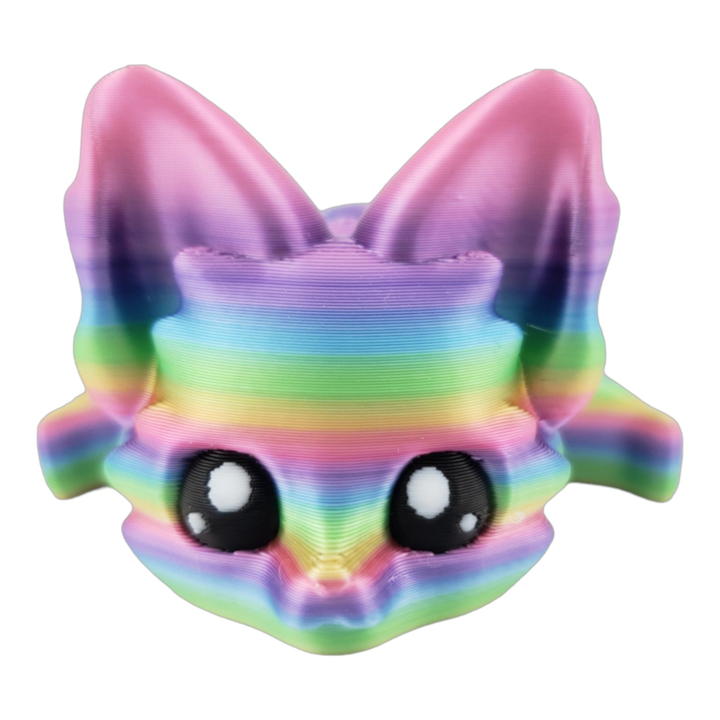 Articulated Cute Flexi Fox 7.5 Inches - 3D Printed Fantasy - Customizable Colors - Authorized Seller - Articulated Desk Buddy