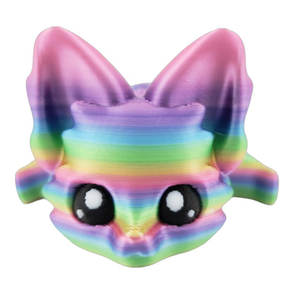 Articulated Cute Flexi Fox 7.5 Inches - 3D Printed Fantasy - Customizable Colors - Authorized Seller - Articulated Desk Buddy