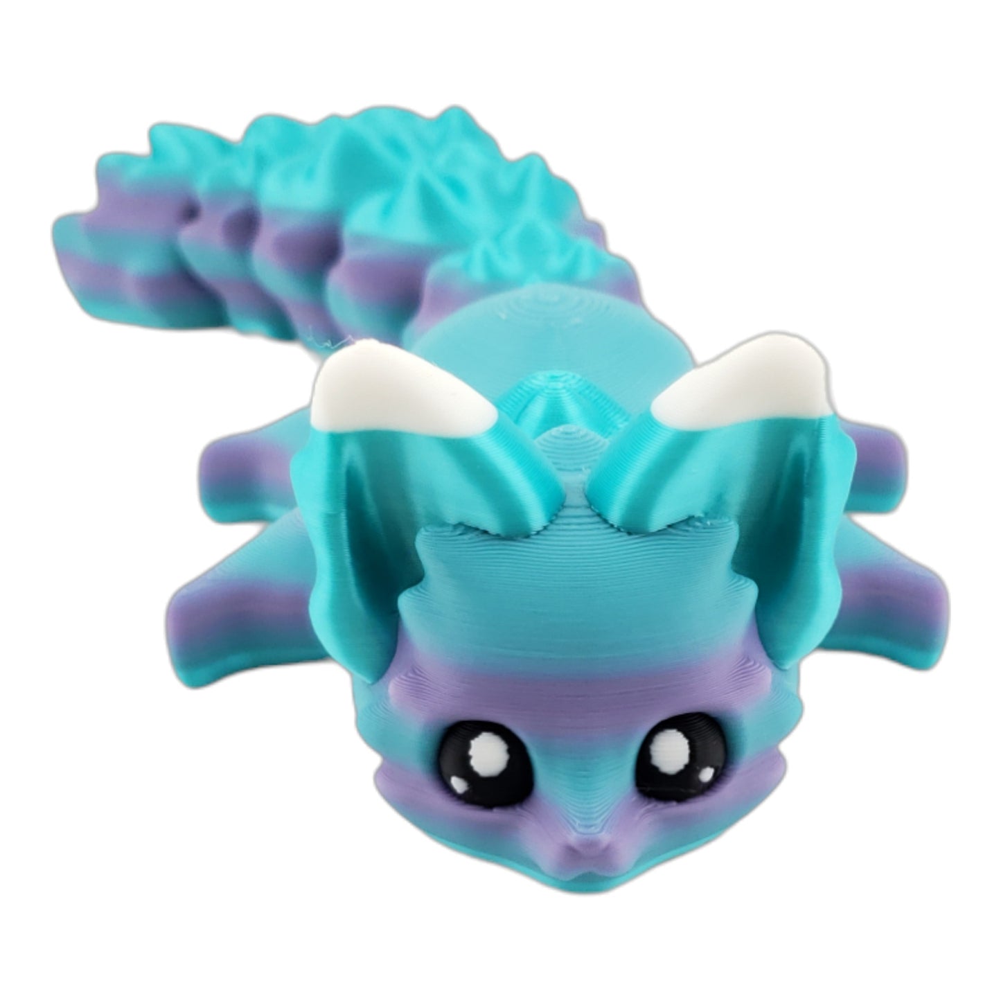 Maddie The Mermaid Flexi Fox 7.5 Inches - 3D Printed Fantasy Creature - Authorized Seller - Articulated