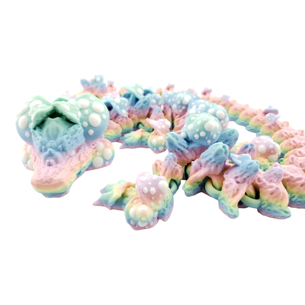 Mushroom Dragon 24 inch 3D printed collectible full view