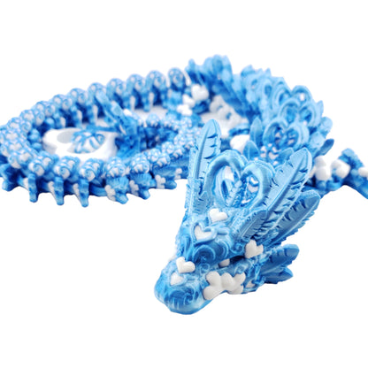 24 Inch Articulated Light Heart Dragon - Fantasy Creature