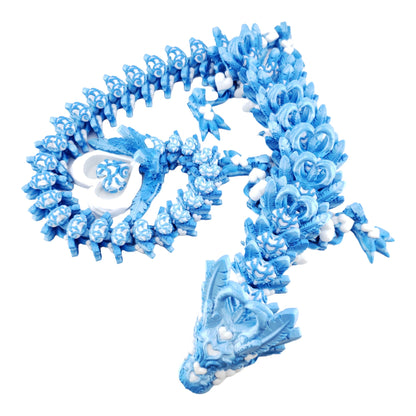 24 Inch Articulated Light Heart Dragon - Fantasy Creature