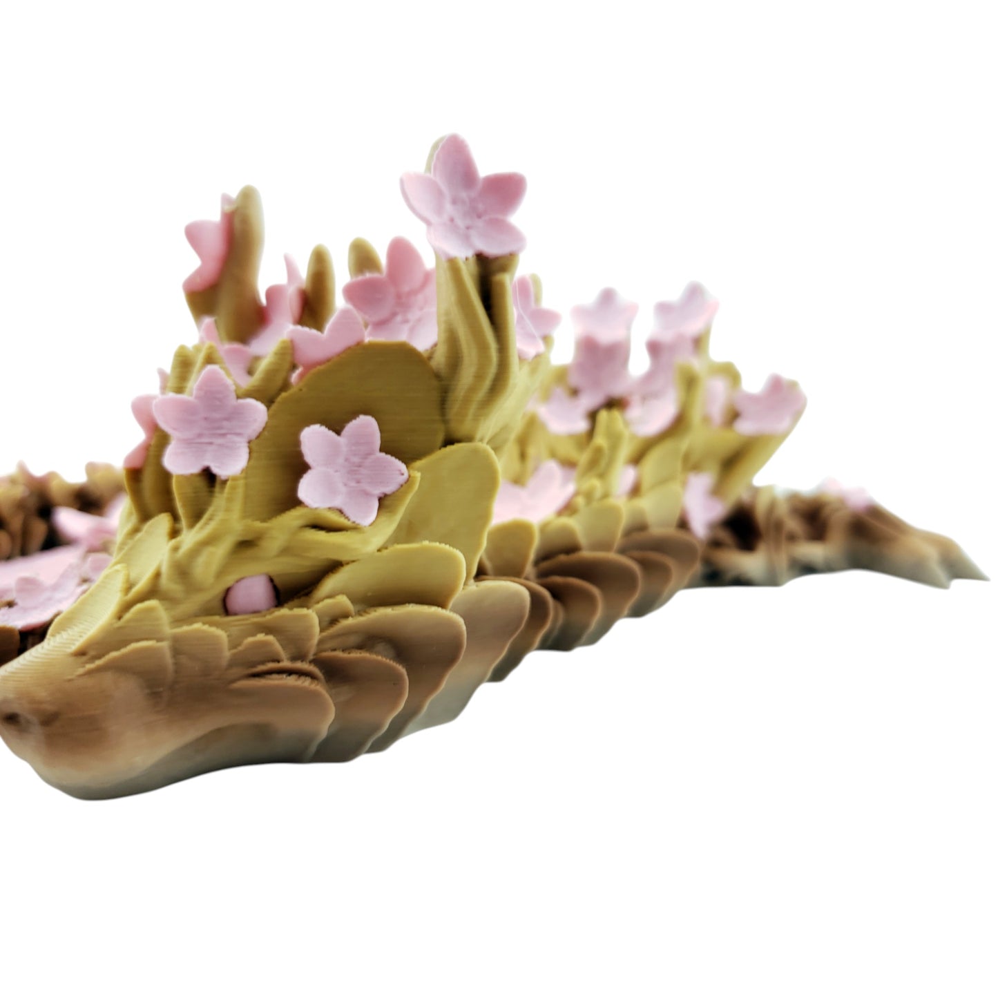 24 Inch Articulated Cherry Blossom Dragon - Fantasy Creature