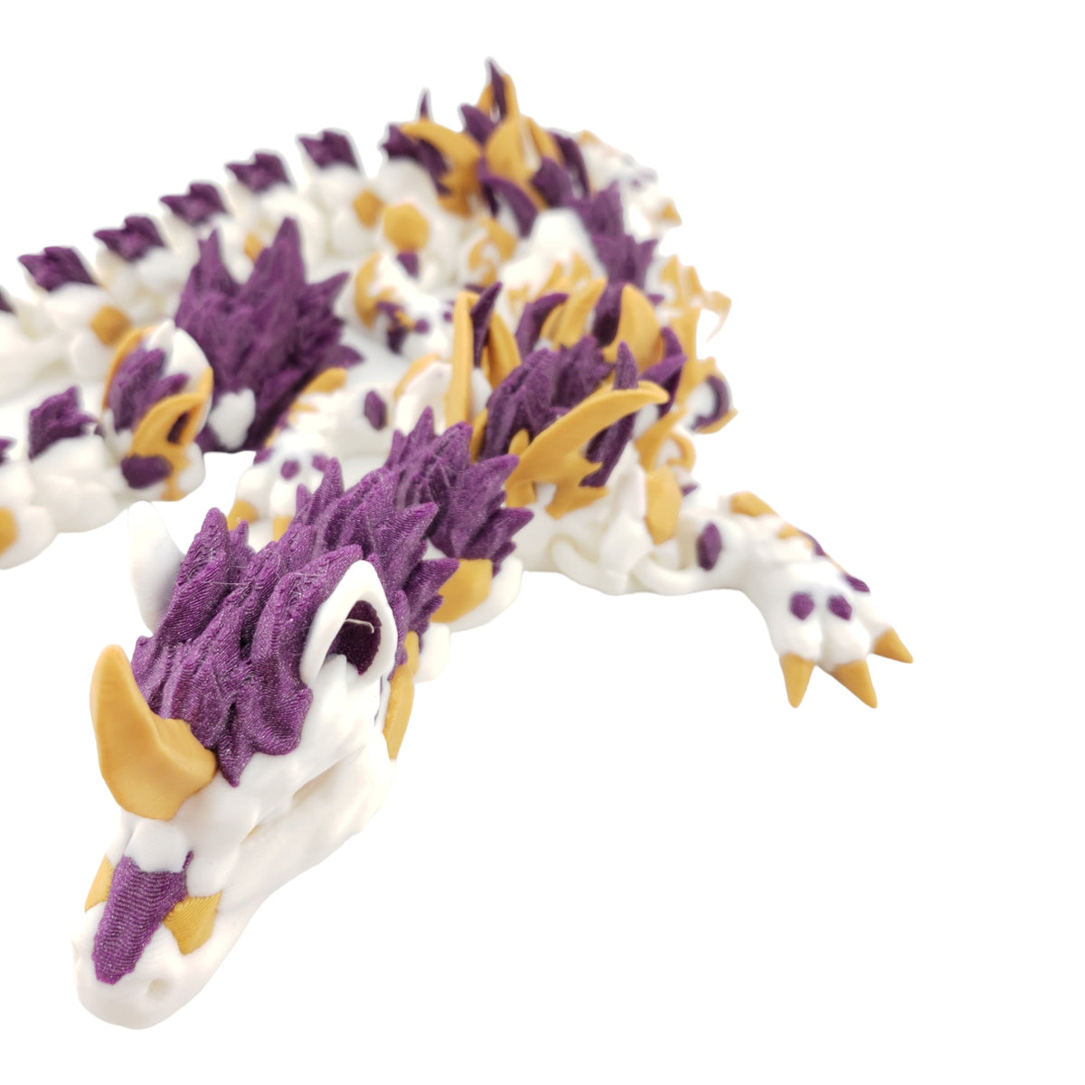 Unicorn Dragon angled face and body view
