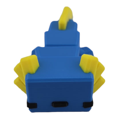 The Geek Galleria Blocky Axolotl – 3D Printed Cube-Body Articulated Figure | Cute Aquatic Desk Companion