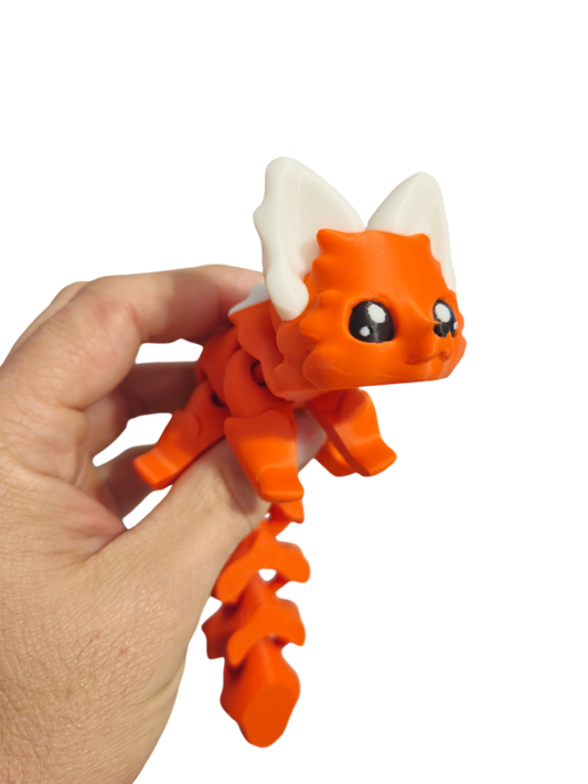 Forest Fox 7.5 Inches - 3D Printed Fidget Fantasy Creature