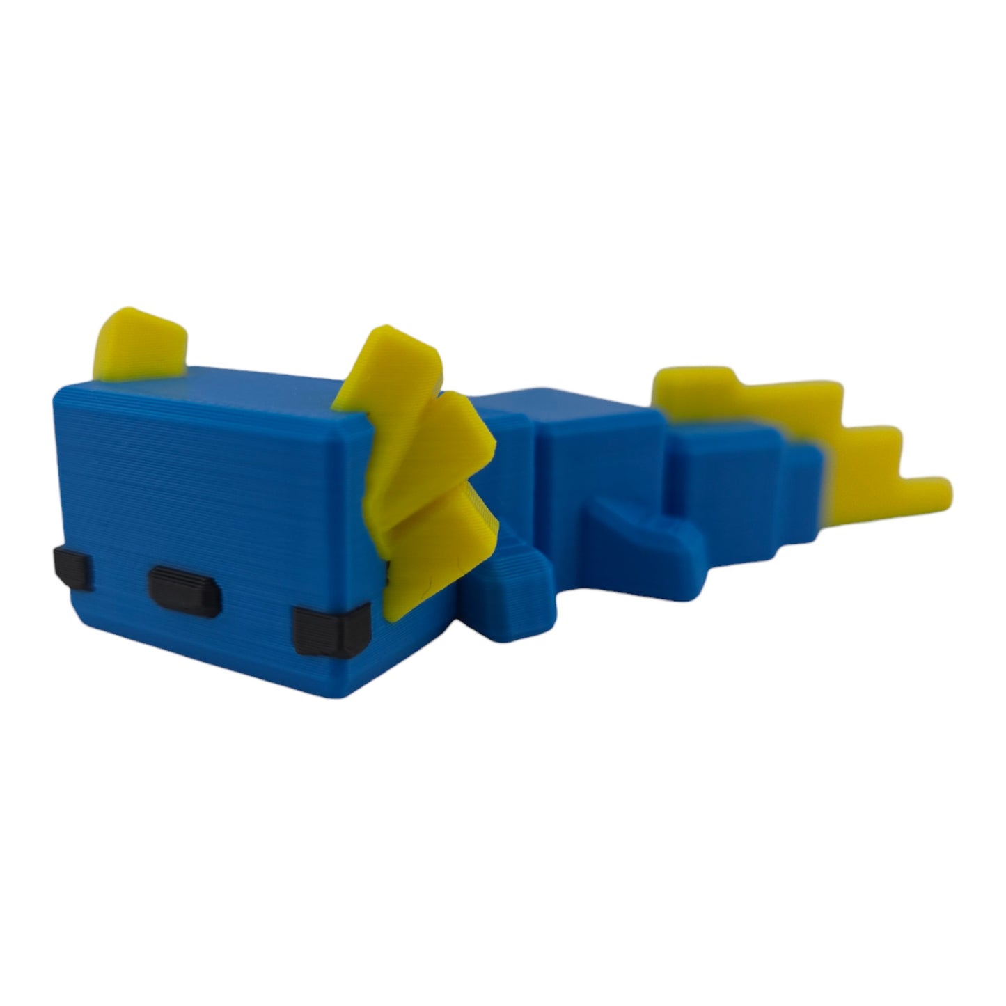 The Geek Galleria Blocky Axolotl – 3D Printed Cube-Body Articulated Figure | Cute Aquatic Desk Companion