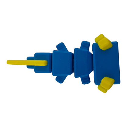 The Geek Galleria Blocky Axolotl – 3D Printed Cube-Body Articulated Figure | Cute Aquatic Desk Companion