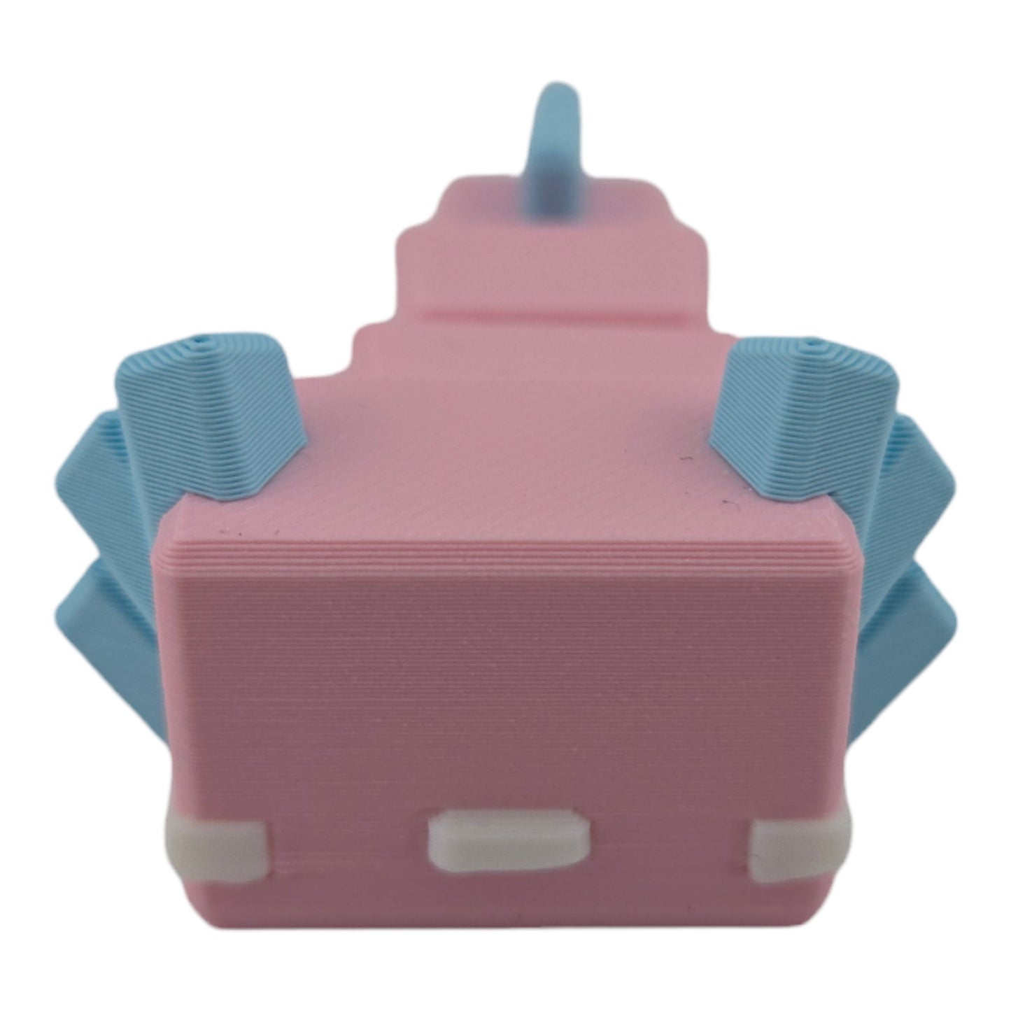 The Geek Galleria Blocky Axolotl – 3D Printed Cube-Body Articulated Figure | Cute Aquatic Desk Companion