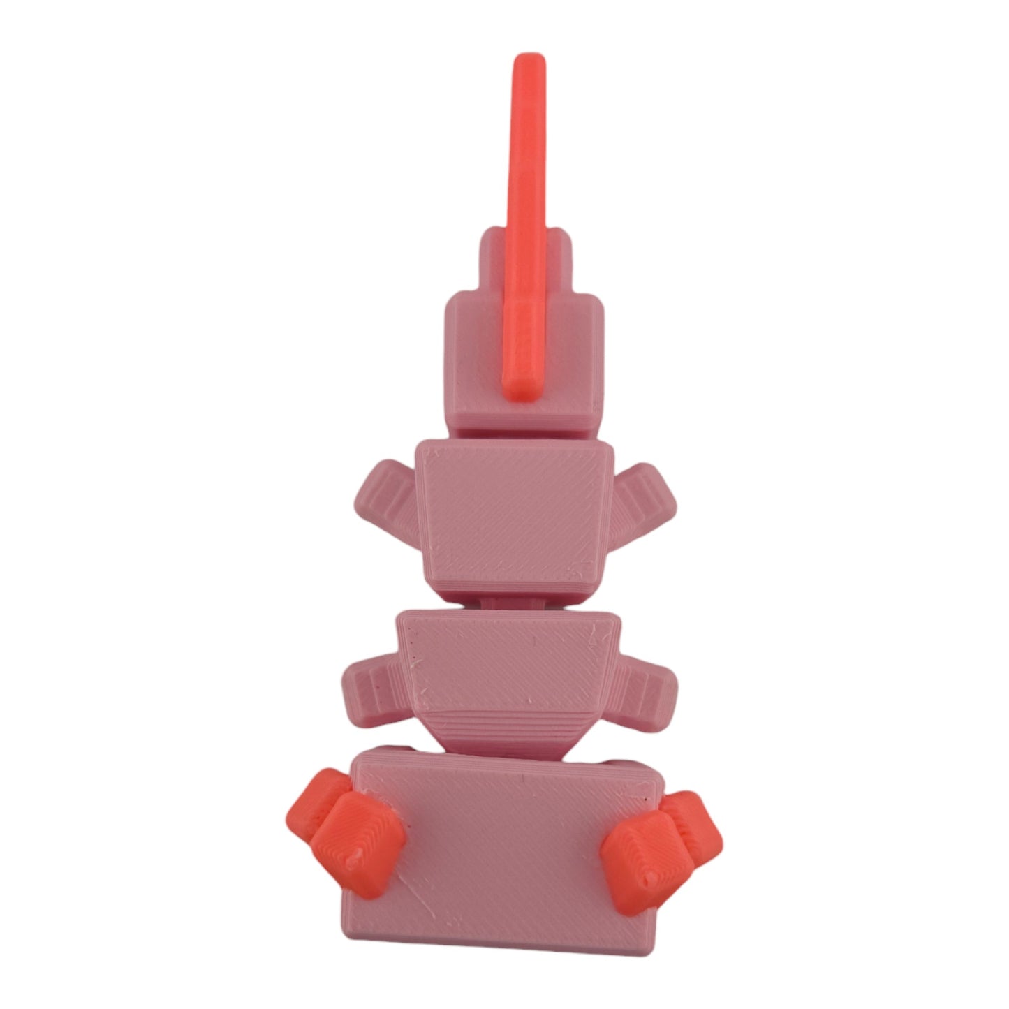 The Geek Galleria Blocky Axolotl – 3D Printed Cube-Body Articulated Figure | Cute Aquatic Desk Companion