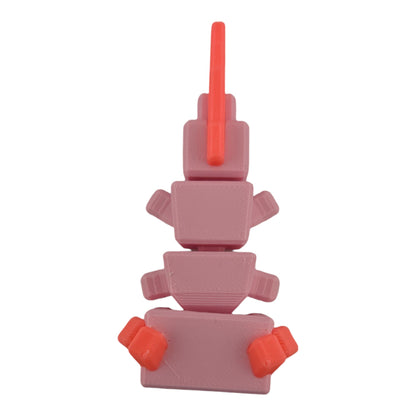 The Geek Galleria Blocky Axolotl – 3D Printed Cube-Body Articulated Figure | Cute Aquatic Desk Companion