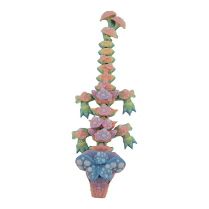 3D Printed 6 Inch Baby Mushroom Dragon, Pastel Rainbow, Articulated Fantasy Creature
