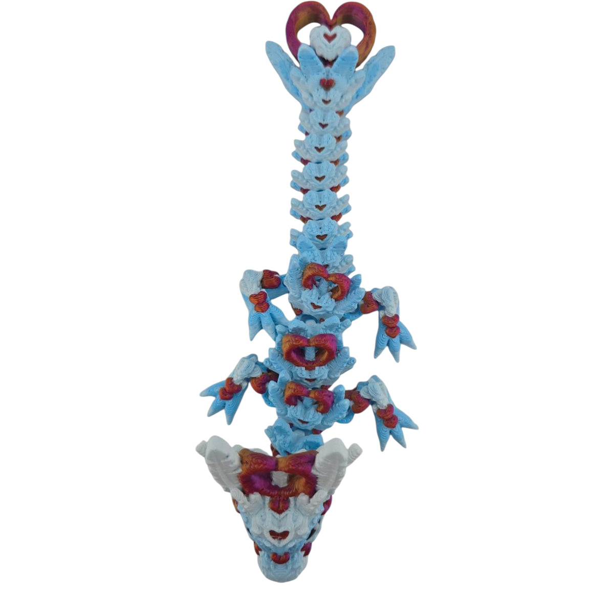 Winter and Silk Red Light Heart Baby Dragon full articulated body