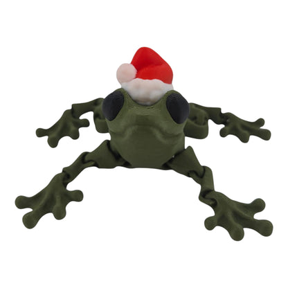 Santa Frog articulated full front view