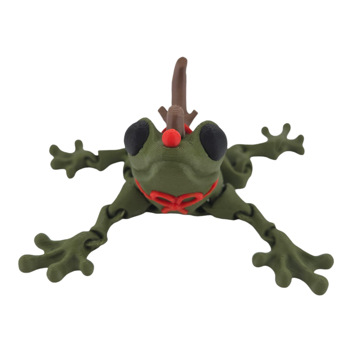 Reindeer Frog articulated full front view