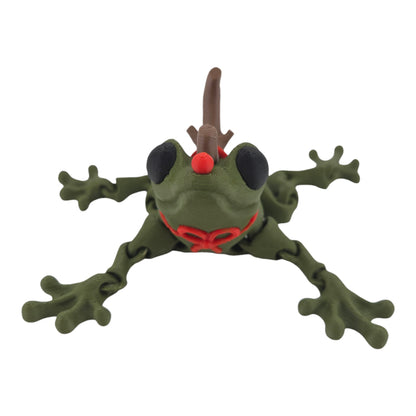 Reindeer Frog articulated full front view