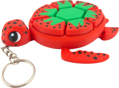 Turtle Fidget Clickers - Desktop and Keychains - Sensory Figures, Mechanical Keys - Autism, ADHD, Stress, Anxiety Relief