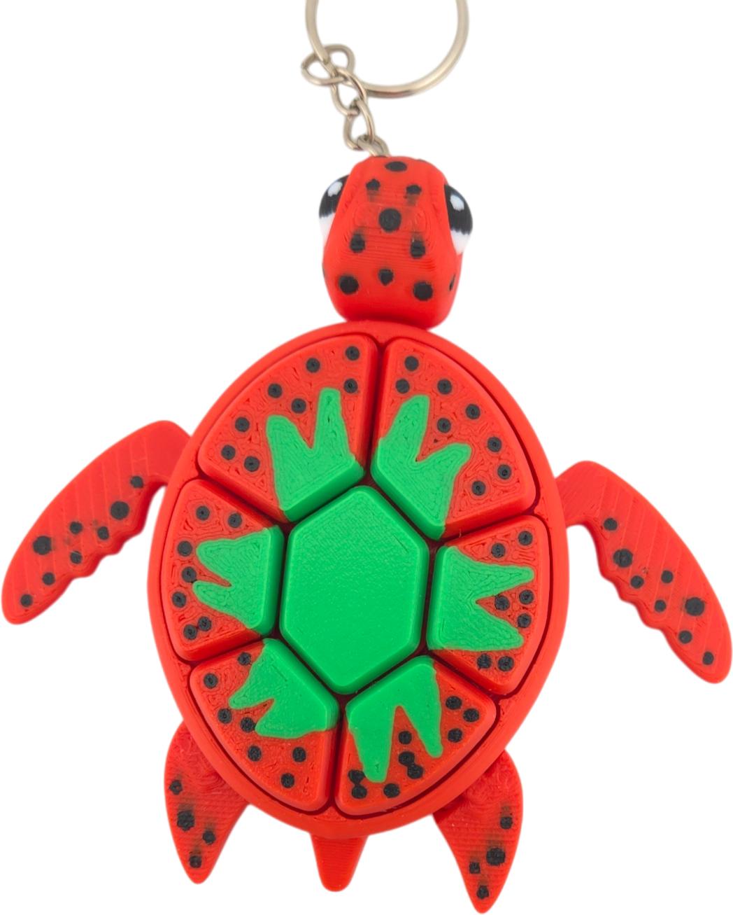 Turtle Fidget Clickers - Desktop and Keychains - Sensory Figures, Mechanical Keys - Autism, ADHD, Stress, Anxiety Relief