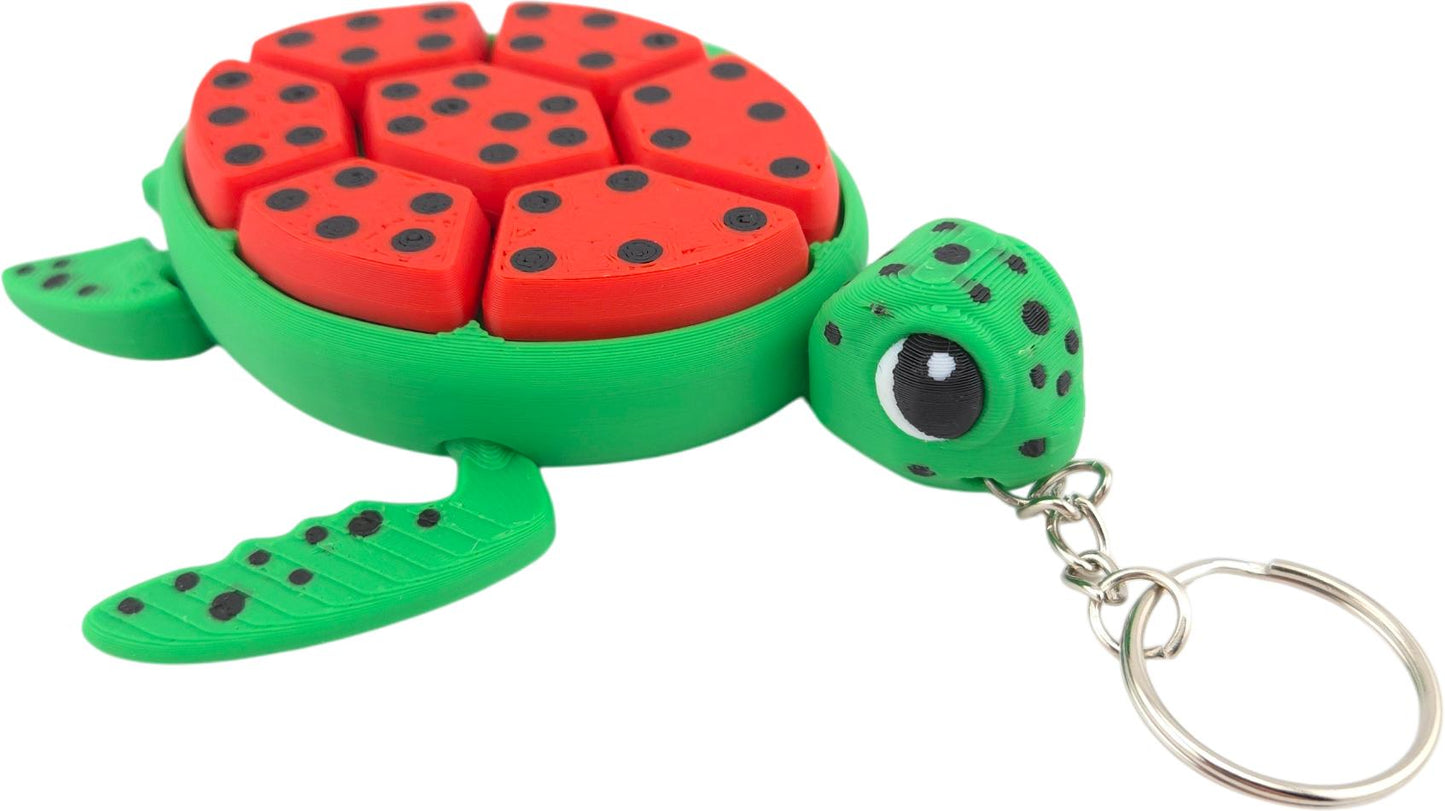 Turtle Fidget Clickers - Desktop and Keychains - Sensory Figures, Mechanical Keys - Autism, ADHD, Stress, Anxiety Relief