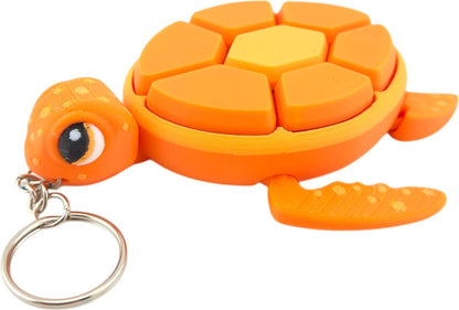 Turtle Fidget Clickers - Desktop and Keychains - Sensory Figures, Mechanical Keys - Autism, ADHD, Stress, Anxiety Relief